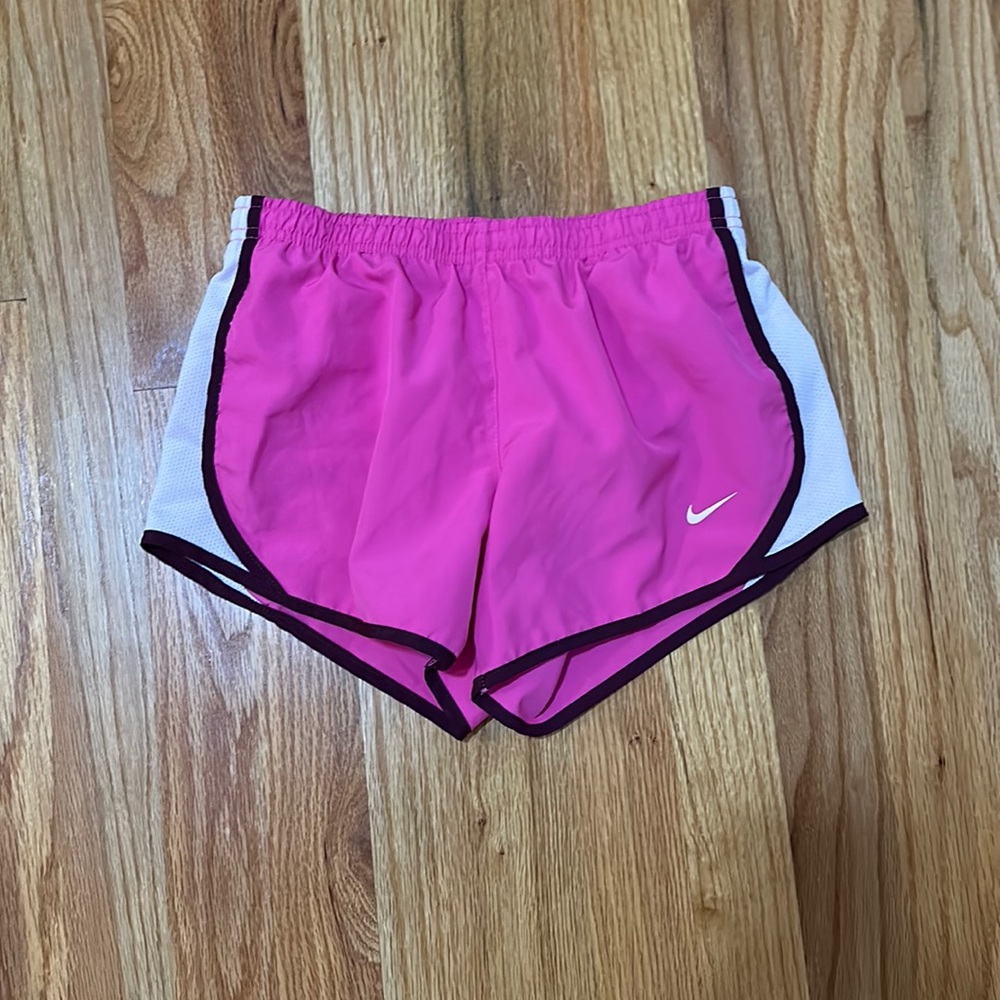 Pink Nike athletic shorts Ben worn 2 times